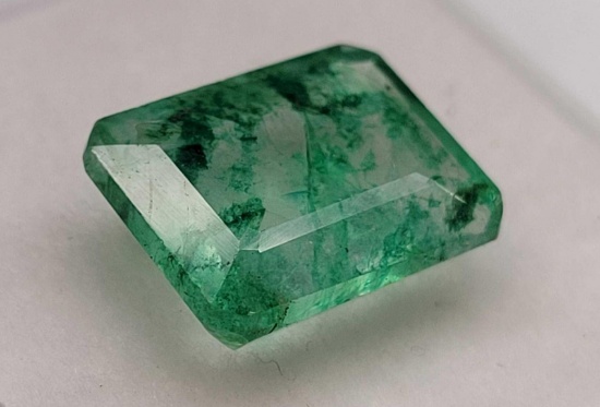 Translucent Sea Green Emerald 5.62ct Gemstone Stunning