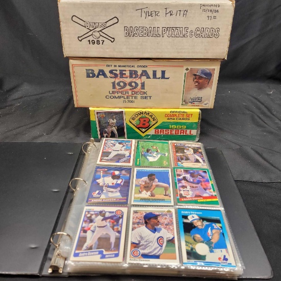 Baseball Cards 1987 Donruss, 89 Bowman, 91 Upper Deck,