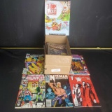 Small Box Of Comic Books And A Puzzle Book