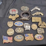 Belt Buckle Lot 19 Buckles Ford, Budweiser, Darth Vader, Winston