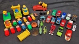 Toy Lot Hot Wheels, Fisher Price Toys, Matchbox, Pokemon Coin, Nascar