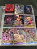 binder of Marvel comic trading cards