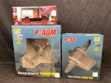 Easy Model Assembled Model Aircraft. P-40M P38, Diecast Classic Collection Ambulence
