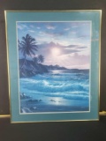 Framed Artwork Of Sea Waves
