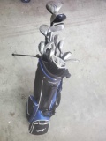 Set Of Evo Golf Clubs With Affinity Golf Bag