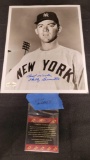 Wally Burnette photo signed w COA