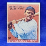 George Herman Babe Ruth Baseball card Reprint