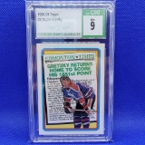 Csg Mint 9 1990-91 Topps Wayne Gretzky Hockey Card