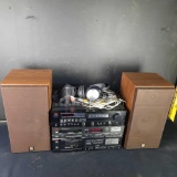 Audio Equipment Lot - Luxman Cassette Player Receiver Speakers etc