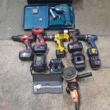 Power Tool Lot Ryobi DeWalt Skill Makita Craftsman Chicago Battery Powered