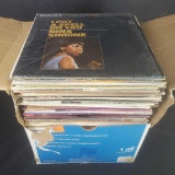 Box of vintage records