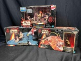 Star Wars Episode I Flash Speeder, Opee with Qui-Gon Jinn, Mos Espa Encounter Action Figures 3 3/4