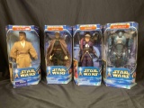 Star Wars Attack of the Clones 1/6 scale Action Figures. Obi-Wan, Count Dooku, Super Battle Driod,