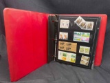 Binder Full of Assorted Postage Stamps. Disney, Japan, Polska, Dubai more