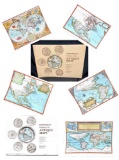 Rand McNally Antique Map Portfolio of 6