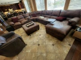 10ft x 12 ft Sectional with ottomans Living Room decor