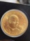 1982 Gold Luis Armstrong Collectable coin 35.5 Grams. 1+ Troy OZ Pure Gold Frosty UNC Coin