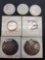 3 40% Silver Kennedy Halves and Some Very Old Foreign Coins 1865 Hong Kong + 52 Columbia