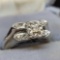 14kt White gold and Diamond Wedding Ring Set Beautiful Jewelry