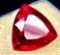 Astonishing Vivid 6.86ct Red Trillion Cut Ruby Silky Smooth Brilliant Sparkle