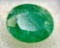 6.86ct Bright Green Oval Cut Emerald