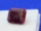 7.87ct Emerald Cut Deep Red Ruby Earth Mined Gemstone