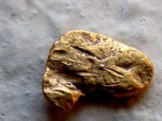 gold Nugget Alaskan Yellow .40 gram 18 kt High Quality Gold