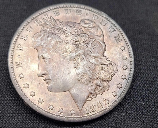 1902-O Morgan Silver Dollar Toned