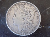 Morgan Silver Dollar 1921 D AU+ Rare Better Date