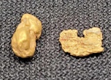 Alaskan Yellow Gold Nuggets 18kt .83 Grams Pure Permium Gold