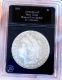 Morgan Silver Dollar 1902 in Collectors Slab 90% Silver Dollar