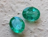 Glowing Green Emeralds Untreated VS+ Rare High End Beauties AAA