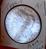 Morgan Silver Dollar 1884 S Rare Date Beauty au++ Better Grade Original pq
