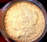 Morgan Silver Dollar 1903 P Gem BU Semi pl Rare Date MS+++++++ High Grade pq