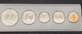 1963-D Mint Silver Set Franklin Half, Washington Quarter, Jefferson Nickel,