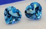 Heart Cut 2.46ct Blue Topaz gemstone Wow