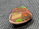 Orange Fire Opal Amazing Green and reds 13.56ct