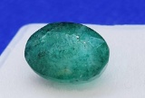Oval cut Green Emerald gemstone 5.04ct