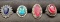 Silver 925 Ring lot With color stones 4 rings