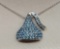 Sterling Silver Hershey's Kiss Necklace With Swarovski Elements
