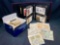 Binder Full of French First Day Covers and Box Full of France Postage Stamps