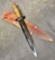 Rare Early Vintage Rosco Japan Fairbairn Sykes Dagger Fighting Knife with Sheath