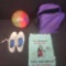 Brunswick Cosmic bowling ball with matching shoes bag and towel