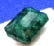 Emerald Cut Deep Green Emerald gemstone 13.54ct
