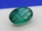 Oval Cut Translucent Green Emerald gemstone 4.73ct