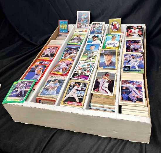 Over 2000 Baseball Card Lot. 1980s Fleer, TOPPS, Stickers, Lenticulars more