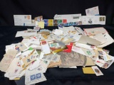 Lot of stamps, old envelopes, Ephemera, Olympics, Canada, more