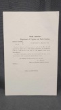1864 Union General Orders No. 68 Dept. of Virginia and W. Carolina