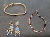 Silver Jewelry lot Earrings and Bracelets