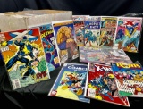 Approx 130 Vintage Comics Short Box. Superman, X-Men, Ghost Rider, Disney, More